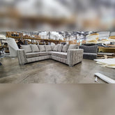 Hendi Corner Sofa Scatter Back Truffle/Grey