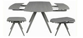Cambridge Grey Sintered Stone Extendable Table