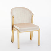 Fabio Cream Gold Dining Chairs