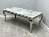 Italian Grey Marble Louis Coffee Table