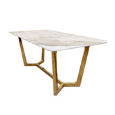 Lucein 1.8 Gold Dining Table