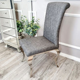 Nicole Cross Stitch Leather Chair
