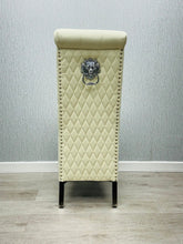 Sofia PU Leather Chairs- Cream