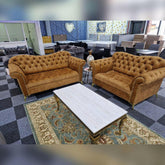 Elegance Chesterfield Sofa 3+2 Gold