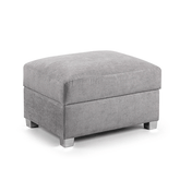 Verona Grey Storage Footstool