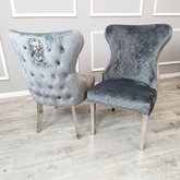 Valentino Grey Shimmer Chair