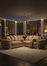Verona Fabric 5-Seater Corner Sofa – Modern Comfort & Stylish Design