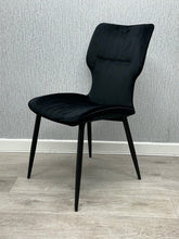 Windsor Velvet Chairs- Black