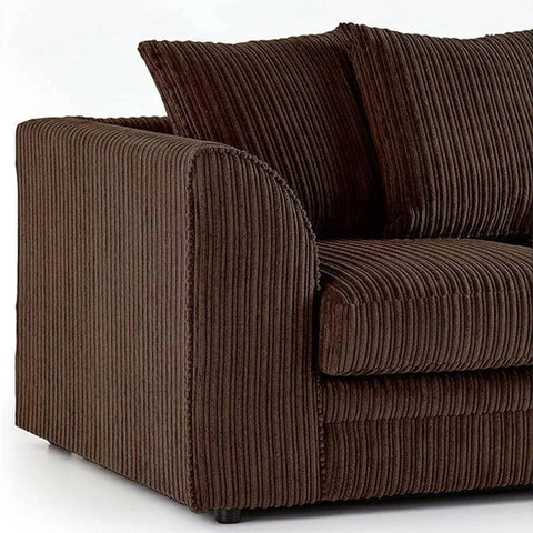 Dylan Fabric Corner Sofa Black