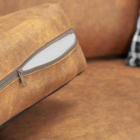 Oakland Leather Armchair , Tan And Black