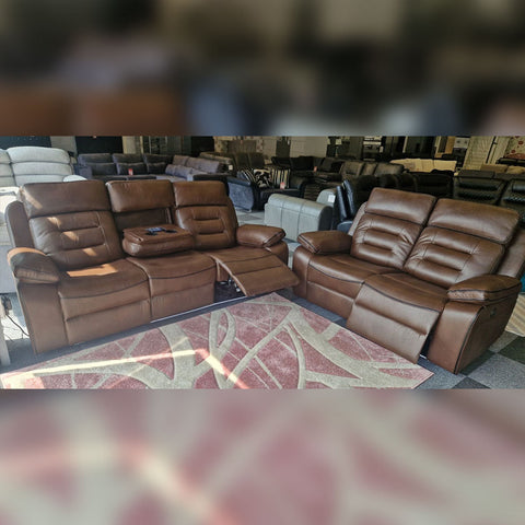 Hafsa Music Leather Electric Recliners 3+2 Seater Sofa (Black, Grey,Brown) Bluetooth Speakers/LED LIGHTS/WIRELESS CHARGER