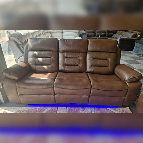 Hafsa Music Leather Electric Recliners 3+2 Seater Sofa (Black, Grey,Brown) Bluetooth Speakers/LED LIGHTS/WIRELESS CHARGER