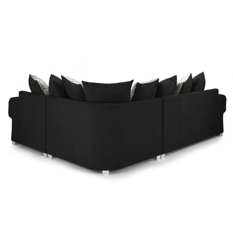 Verona Scatter Back 4 Seater Sofa Black