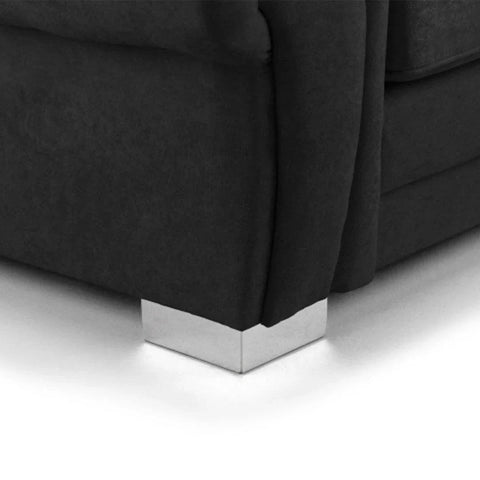 Verona Scatter Back 4 Seater Sofa Black