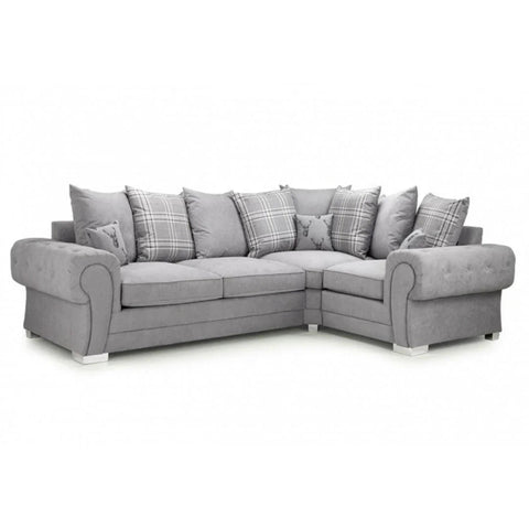 Verona Scatter Back 4 Seater Sofa Grey