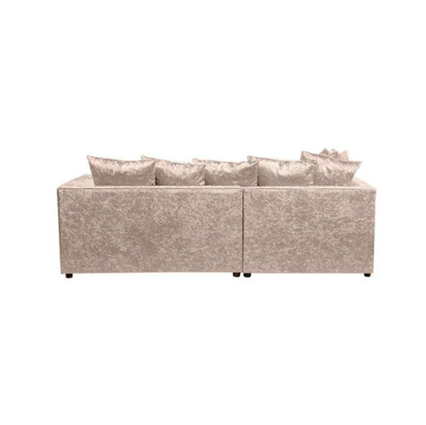 Dylan Crush Velvet 4 Seater Single Arm Left Right Hand Corner Sofa