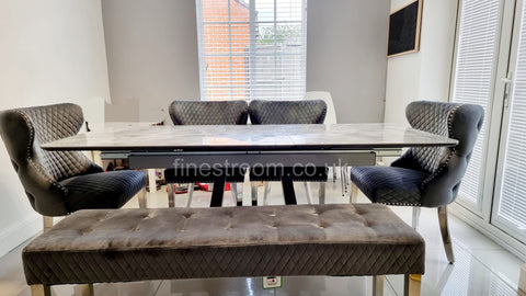 Zermatt Extendable Dining Table with DG Valentino Chairs