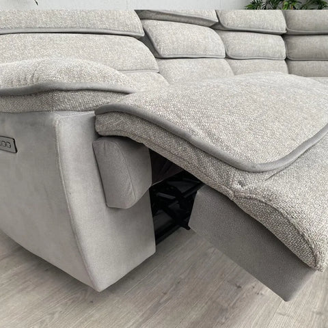 Lakelyn Express Fabric Electric Recliner Modular Corner Sofa