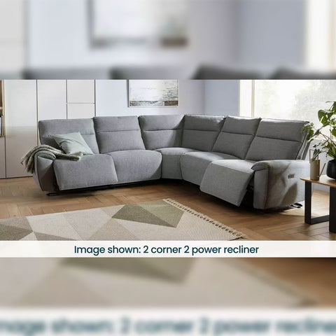 Aussie Express Fabric Recliner Corner Sofa
