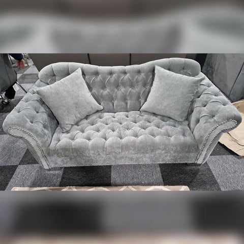 Elegance Chesterfield Sofa 3+2 GREY