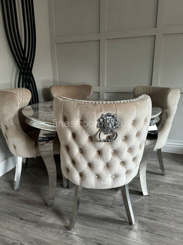 1.3m Round Pandora Louis with Mink Valentino