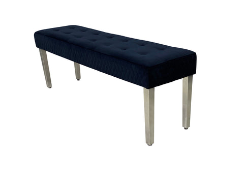 Black Louis Dining Table With Black Majestic Chairs & Bench