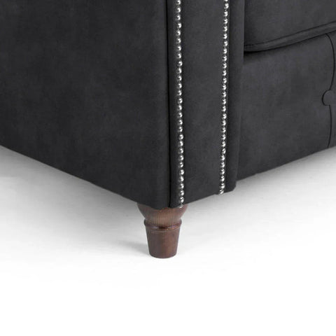 Oakland Leather Armchair , Tan And Black