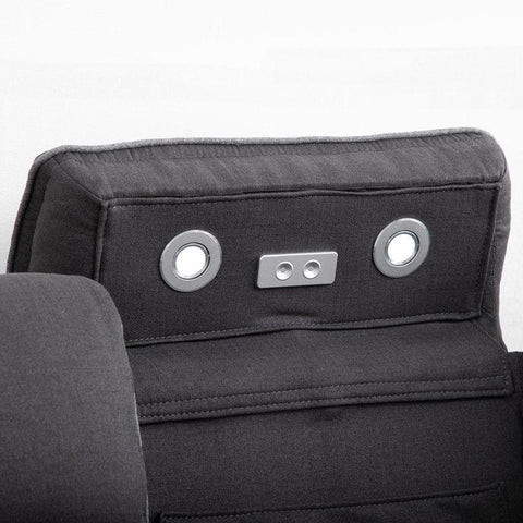 Milano 3+2 Electric Recliner Sofa Set – Fabric Sofa with USB-C, Wireless Charging, LED Lights & Cup Holders