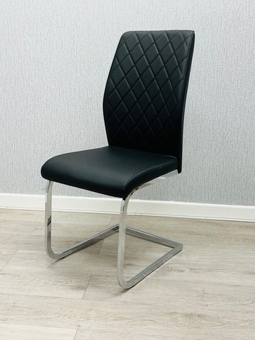 Atlantis PU Dining Chairs- Black