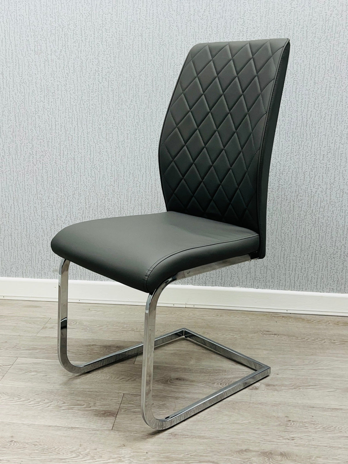 Atlantis PU Dining Chairs- Grey
