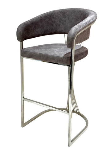 Prado Grey Silver Barstools