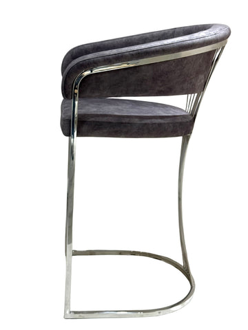 Prado Grey Silver Barstools