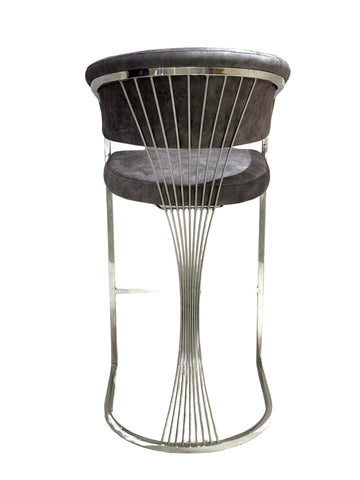 Prado Grey Silver Barstools