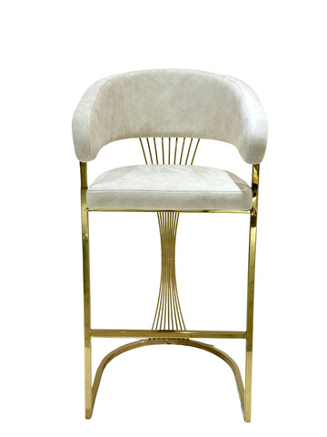 Prado Cream Gold Barstools