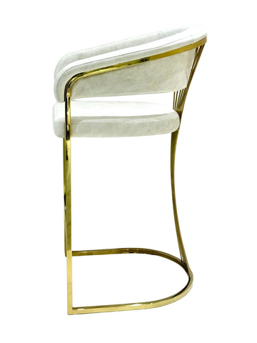 Prado Cream Gold Barstools