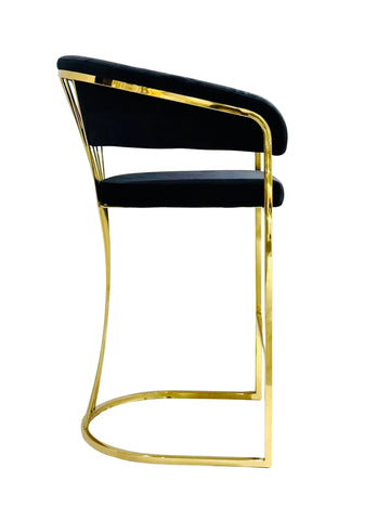 Prado Black Gold Barstools
