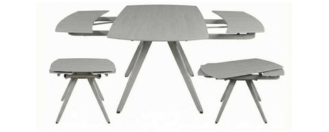 Cambridge Beige Sintered Stone Extendable Table With Cambridge Beige Chairs