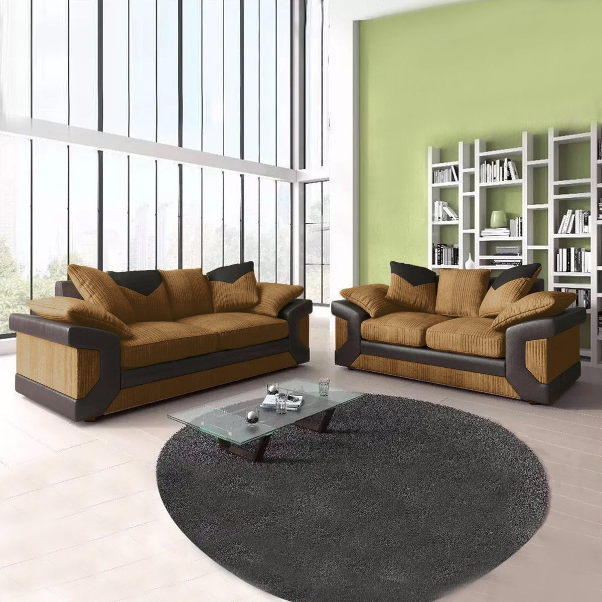 DINO Jumbo Cord 3+2 Seater Sofa