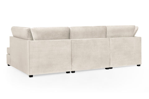 Mini U-Shape High Back Plush Velvet Sofa