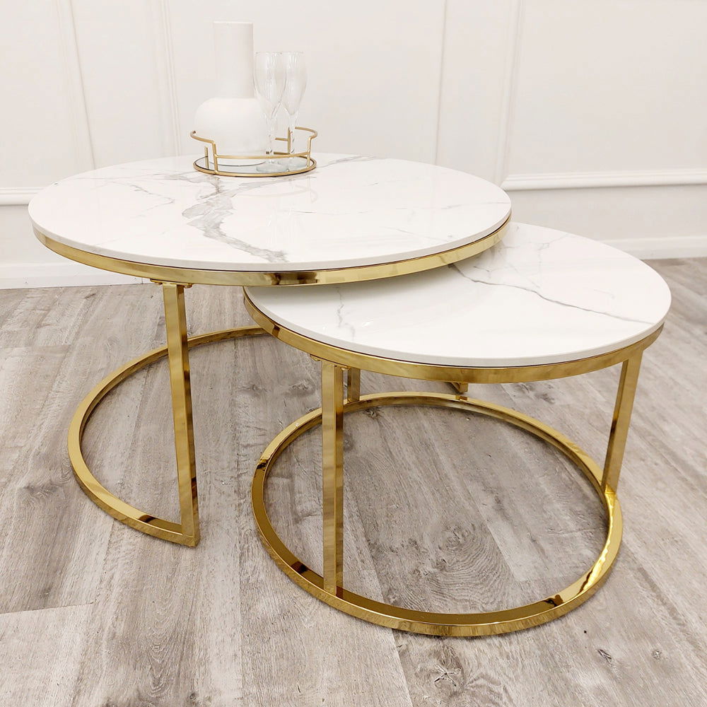 Cato Nest of 2 Short Round Tables