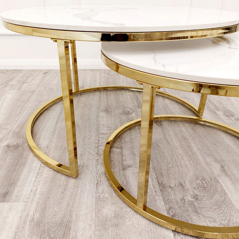Cato Nest of 2 Short Round Tables