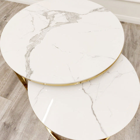 Cato Nest of 2 Short Round Tables
