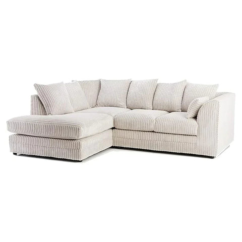 Dylan Fabric Corner Sofa Chocolate