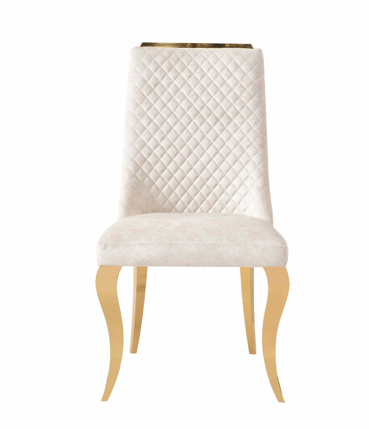 Roxby Cream Gold Dining Chairs
