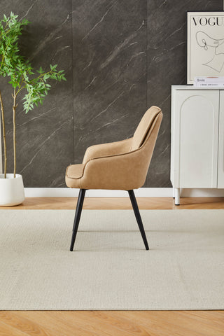 Palermo Beige PU Leather Dining Chairs
