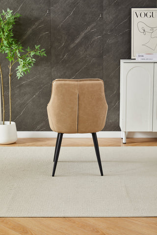 Palermo Beige PU Leather Dining Chairs