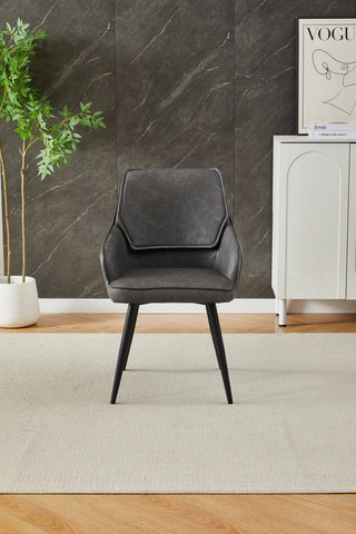 Palermo Grey PU Leather Dining Chairs