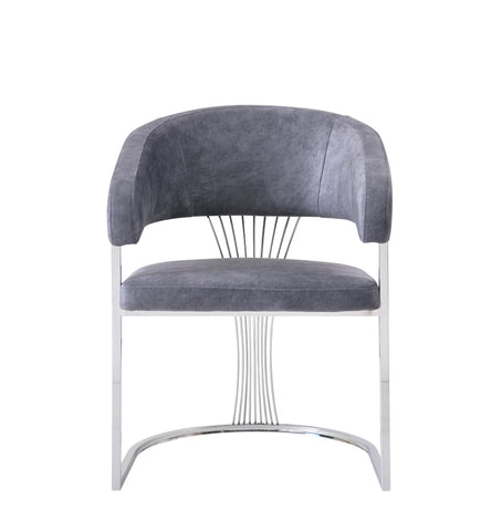 Prado Dining Chairs- Grey Silver