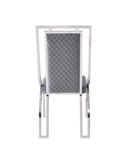 Windsor Dining Chairs- Grey & Silver