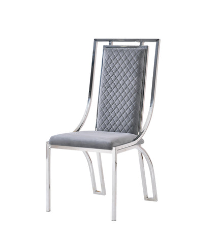 Grey Louis Dining Table With Windsor Chairs
